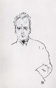 Egon Schiele Portrait of anton webern oil painting picture wholesale